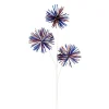 Sprays^Liberty Floral Red, White, Blue Pom-Pom Spray