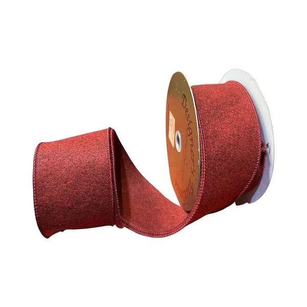 Ribbon^Direct Export Co. Red Wool Ribbon 2.5"X10Yd