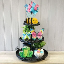 Table Decor^The Round Top Collection Reversible Butterfly Sitter