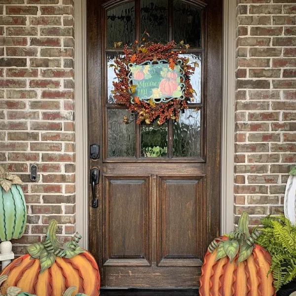 Door Decor^The Round Top Collection Reversible Fall And Trick Or Treat Sign