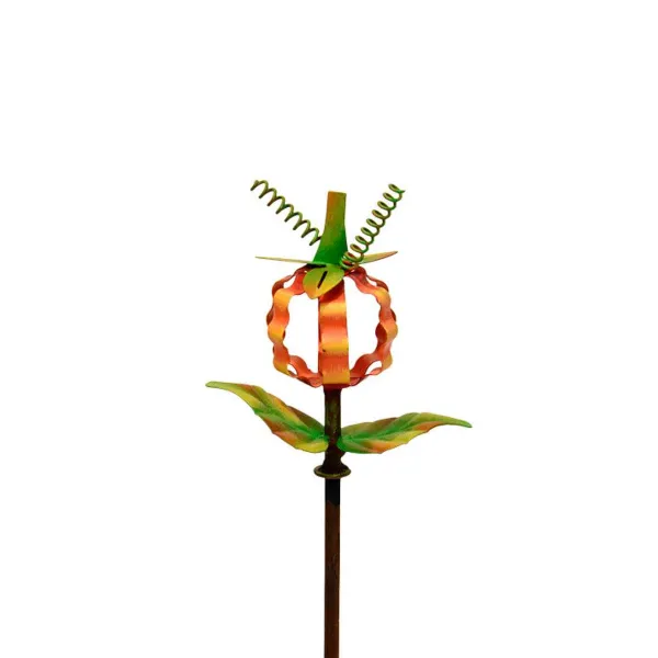 Table Decor^The Round Top Collection Ribbon Pumpkin Finial