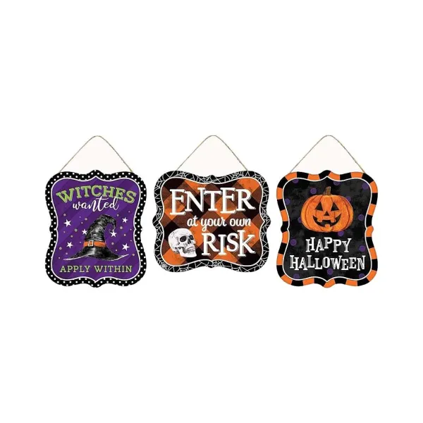Table Decor^Craig Bachman Risk Halloween Sign