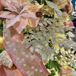 Floral Decor^Direct Export Co. Rose Gold Honey Locust Glitter Spray