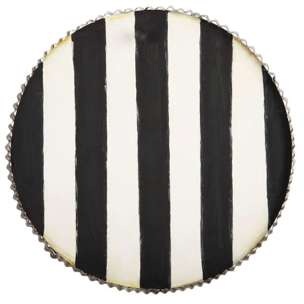 Table Decor^The Round Top Collection Round Black And White Display Board