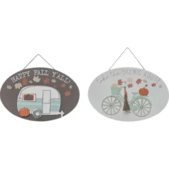 Table Decor^Transpac Rounded Fall Sign