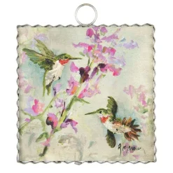 Spring^The Round Top Collection Rozie Blooming Hummingbird Mini Gallery Art