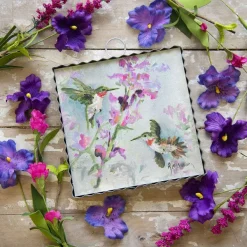 Spring^The Round Top Collection Rozie Blooming Hummingbird Mini Gallery Art