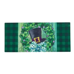 Rugs & Mats^Evergreen Saint Patrick's Lucky Hat Wreath Sassafras Mat Insert