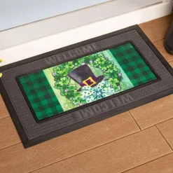 Rugs & Mats^Evergreen Saint Patrick's Lucky Hat Wreath Sassafras Mat Insert
