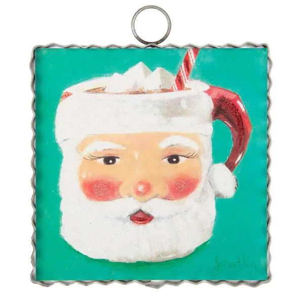 Table Decor^The Round Top Collection Santa Mug Mini Gallery Art