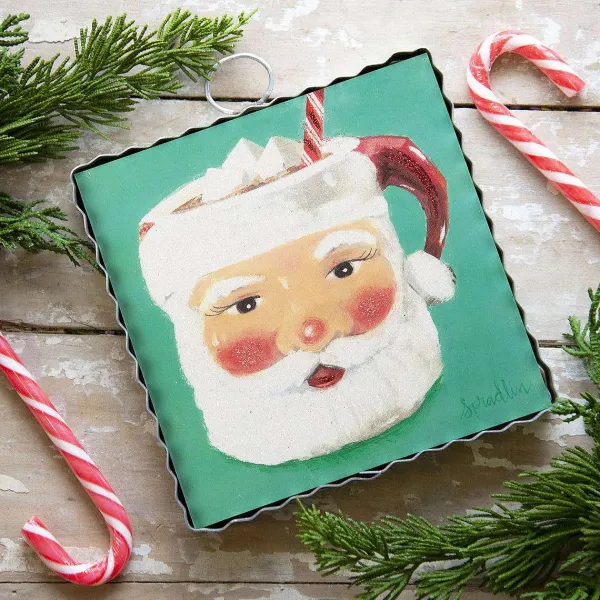 Table Decor^The Round Top Collection Santa Mug Mini Gallery Art