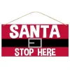 Focal Points^Craig Bachman Santa Stop Here Sign