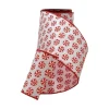 Ribbon^D. Stevens Satin Glitter Peppermint Ribbon, 4" X 10Yd