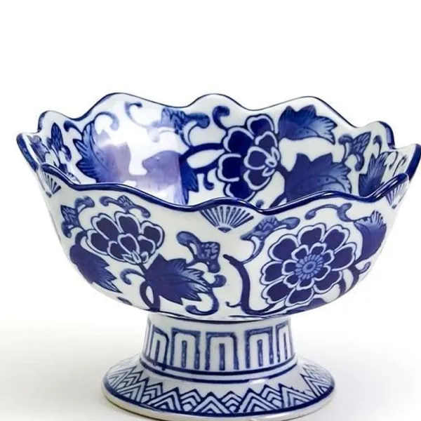 Spring^Two's Company Scalloped Edge Footed Bowl