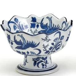 Spring^Two's Company Scalloped Edge Footed Bowl
