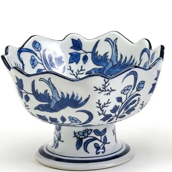 Spring^Two's Company Scalloped Edge Footed Bowl