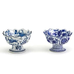 Kitchen & Dining^Two's Company Scalloped Edge Footed Bowl