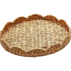 Easter^Two's Company Scalloped Edge Round Tray