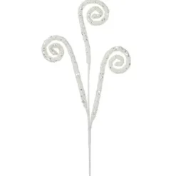 Floral^Craig Bachman Sequin Glitter Curl Spray, White