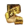 St. Patrick's Day^D. Stevens Sequin La Garconne Bright Gold Ribbon, 2.5" X 10Yd