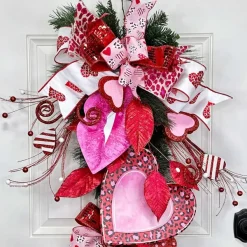 Ribbon^D. Stevens Sequin La Garconne Red Ribbon, 2.5