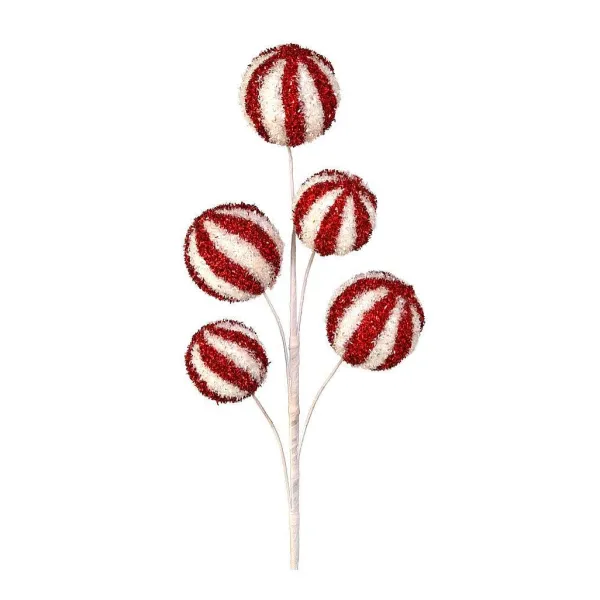 Picks^Regency Sequin Sparkle Red And White Ball Pick