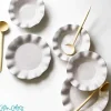 Kitchen & Dining^Coton Colors Signature White Ruffle Dipping Bowl By