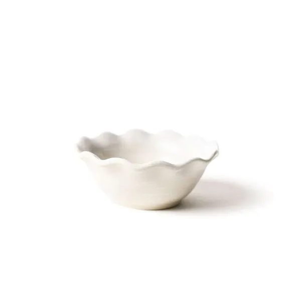 Kitchen & Dining^Coton Colors Signature White Ruffle Dipping Bowl By