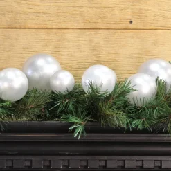 Winter^Farrisilk Silver Ball Garland, 10'