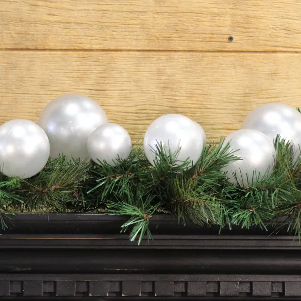 Winter^Farrisilk Silver Ball Garland, 10'