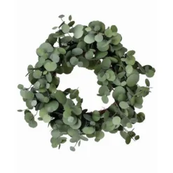 Wall Decor^Regency Silver Dollar Eucalyptus Wreath, 24"