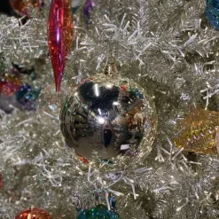 Ball Ornaments^Farrisilk Silver Shiny Ball Ornament, 6