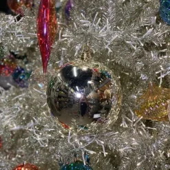 Ball Ornaments^Farrisilk Silver Shiny Ball Ornament, 4