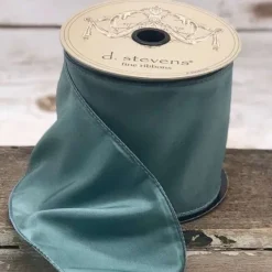 Spring^D. Stevens Simply Taffeta Celadon Ribbon, 2.5" X 25Yd