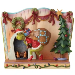 Focal Points^Department 56 Sneaky Grinch Stealing Presents Story, Dept. 56 Village