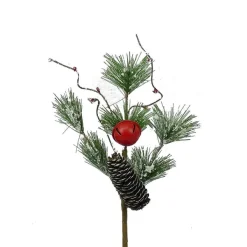 Floral Decor^Liberty Floral Snow Pine Cone Pick