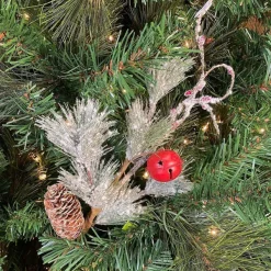 Floral Decor^Liberty Floral Snow Pine Cone Pick