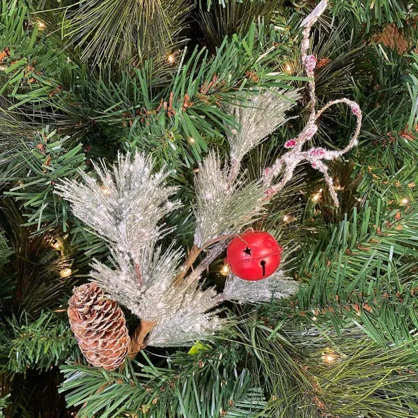 Floral^Liberty Floral Snow Pine Cone Pick