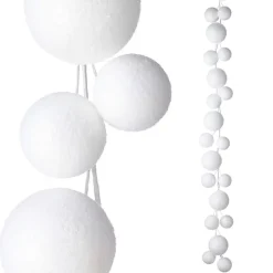 Winter^RAZ Snowball Ball Garland, 5.5'