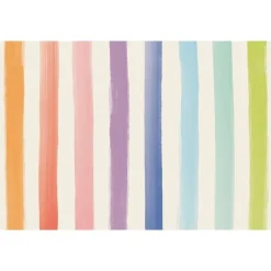 Spring^Hester & Cook Sorbet Painted Stripe Placemat Sheets