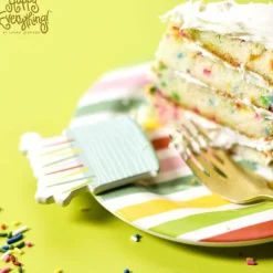 Celebrate Birthday^Coton Colors Sparkle Cake Embellishment Plate By Happy Everything!