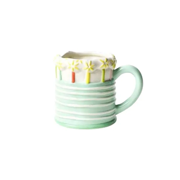 Celebrate Birthday^Happy Everything Sparkle Cake Shaped Mug By !