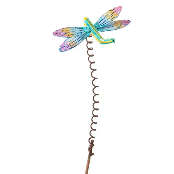 Pot Stakes^The Round Top Collection Spring-Y Artful Dragonfly