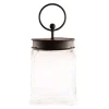 Kitchen & Dining^The Round Top Collection Square Glass Jar With Black Lid By