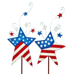 Pot Stakes^The Round Top Collection Star Flags With Shooting Star