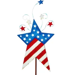 Pot Stakes^The Round Top Collection Star Flags With Shooting Star