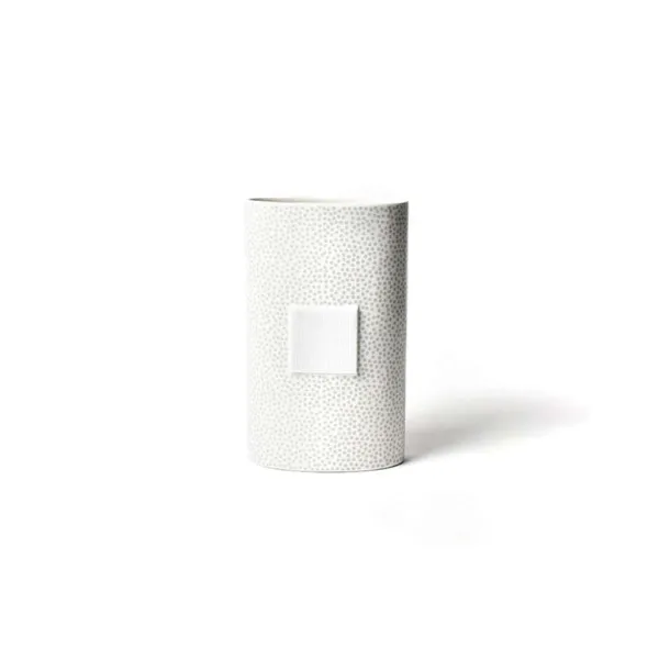 Table Decor^Happy Everything Stone Small Dot Big Oval Vase By !