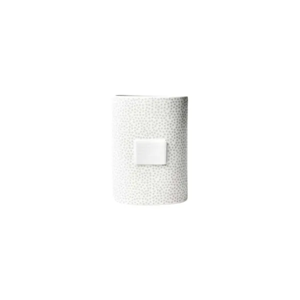 Table Decor^Happy Everything Stone Small Dot Mini Oval Vase By !
