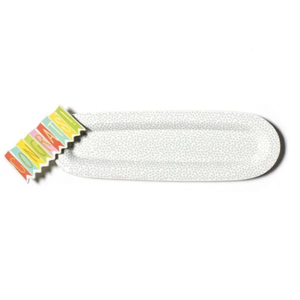 Kitchen & Dining^Happy Everything Stone Small Dot Skinny Oval Entertaining Platter By !