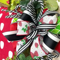 Spring^Farrisilk Strawberry Fields Ribbon 2.5
